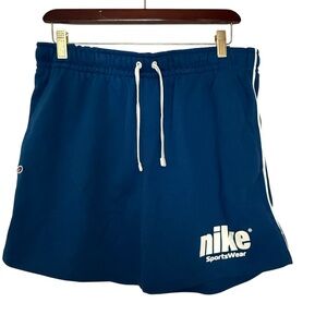 Nike Men's Size M Blue Pull On Shorts Standard Fit Above Knee Length Sportswear